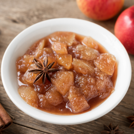 Chutney Pomme gingembre au crémeux de pommes Romand’iz