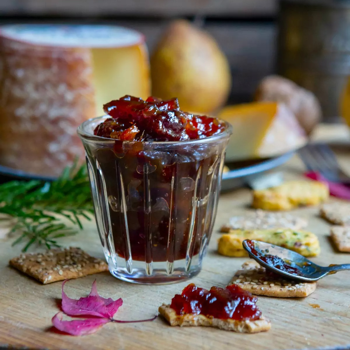 Chutney Pruneau Poire à Botzi au crémeux de poires à Botzi Romand’iz