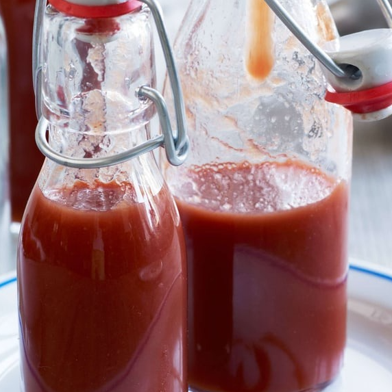 Ketchup maison au crémeux de framboises Romand’iz