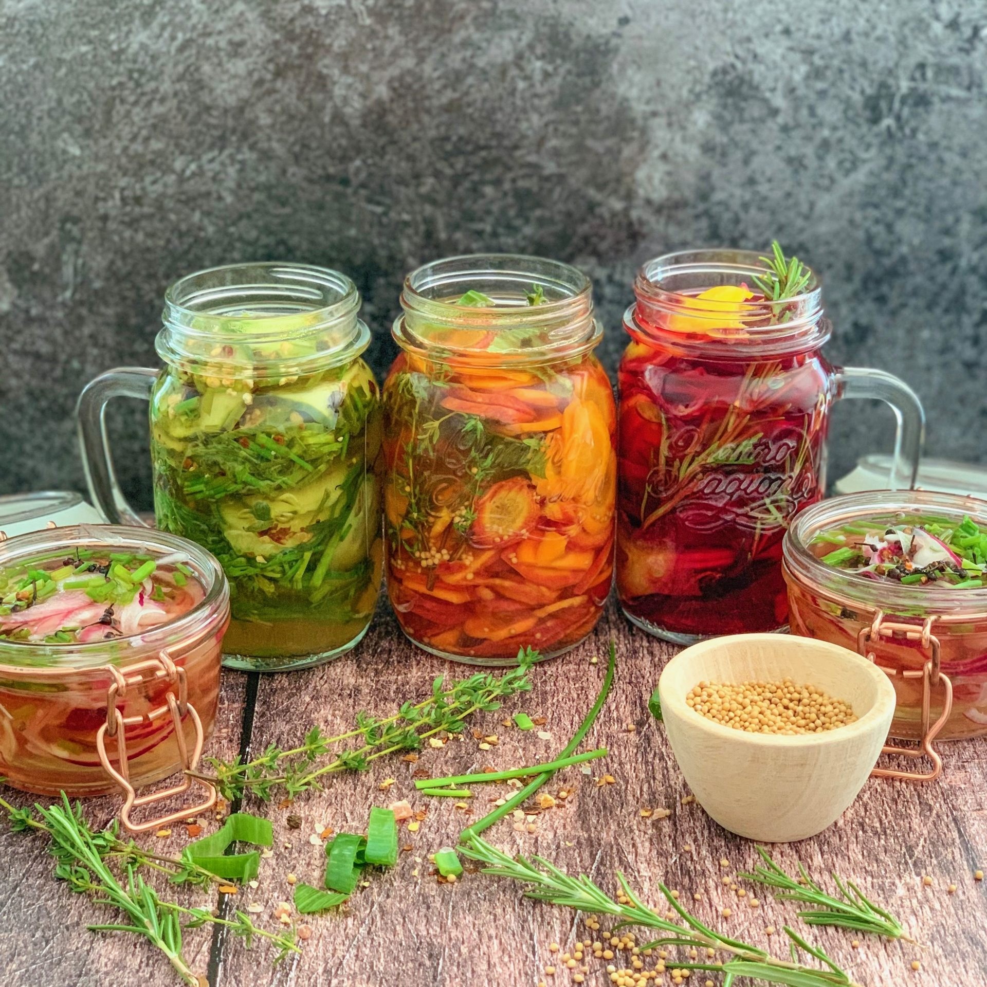 Pickles de légumes au vinaigre pur fruit de pomme aux herbes Romand’iz